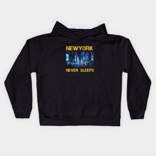 Newyork never sleeps Kids Hoodie